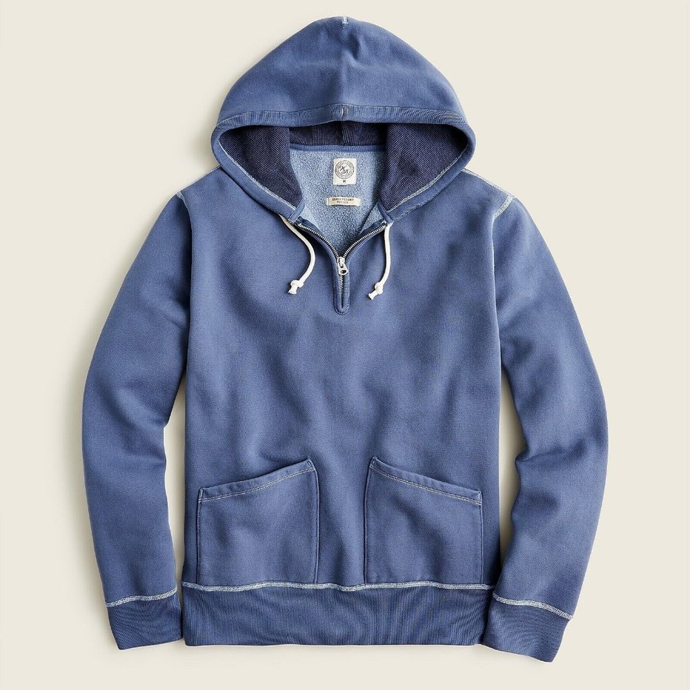 J. Crew Blue Sweatshirt Relaxed Fit Fleece